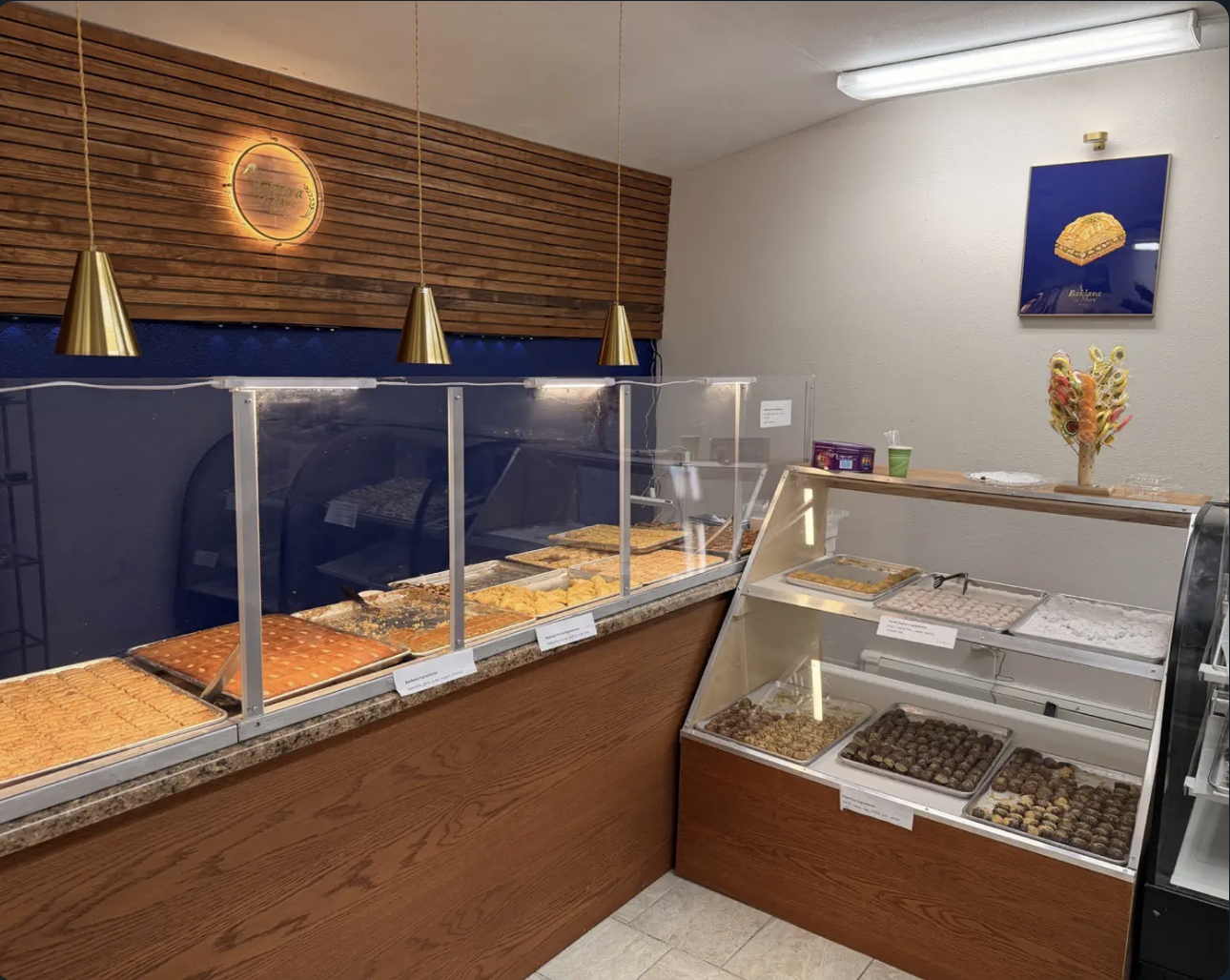 Inside Baklava N More Bakery